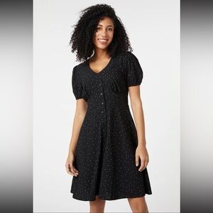 NWT Polka Dot Black/White Dress Princess Highway